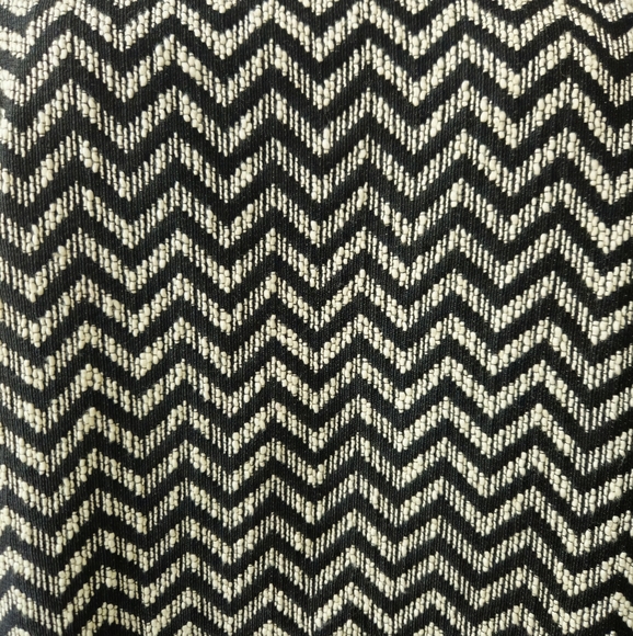 1 State Black and Cream Chevron Halter Neck Dress - Picture 8 of 9